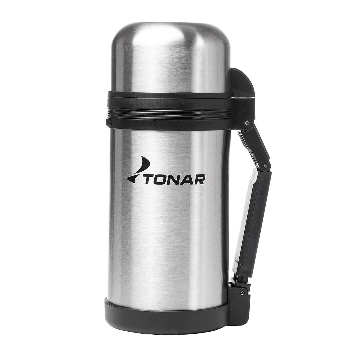 Термос Tonar 1.2л HS.TM-011 (дополн.пласт.чашка, скл.ручка, ремень)