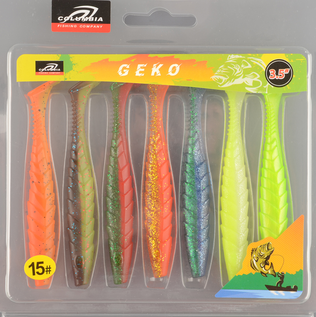 Силиконовая приманка Columbia Geko 3.5in #15