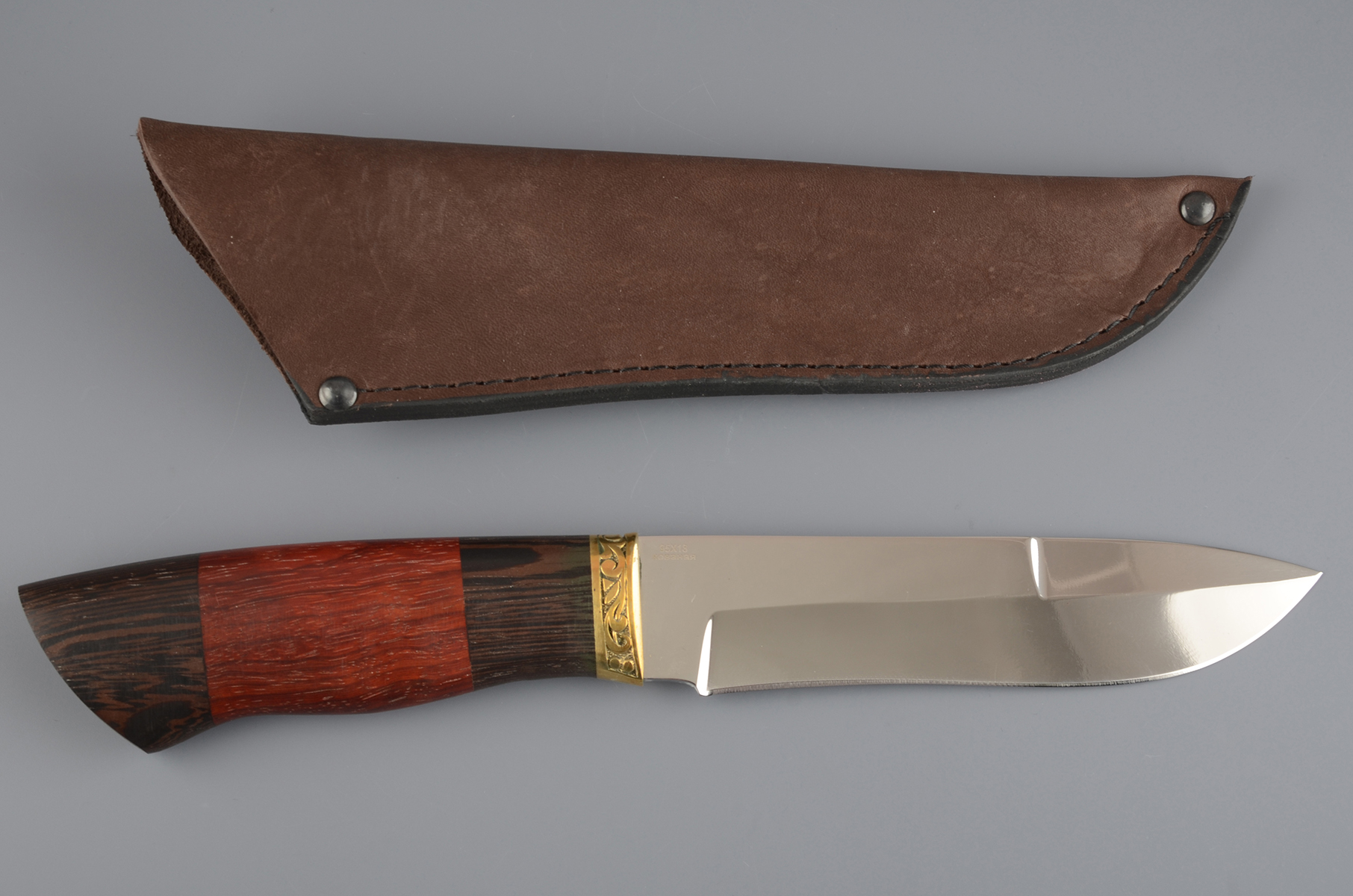 Нож туристический НР-24 кованая нерж.сталь, 95х18, ЦПД (ручная работа)