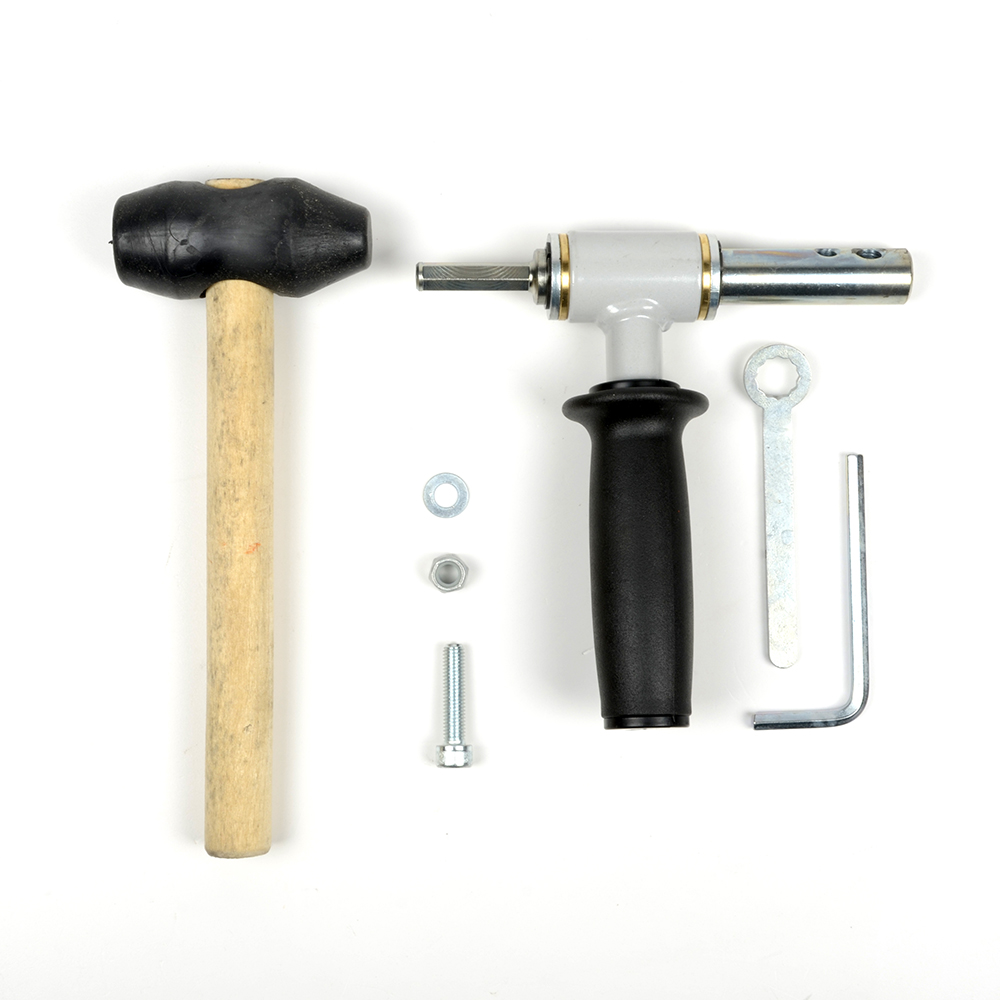 Комплект под мотобур (шнек Motoshtorm 130(R)+адаптер АШ-02+молоточек)