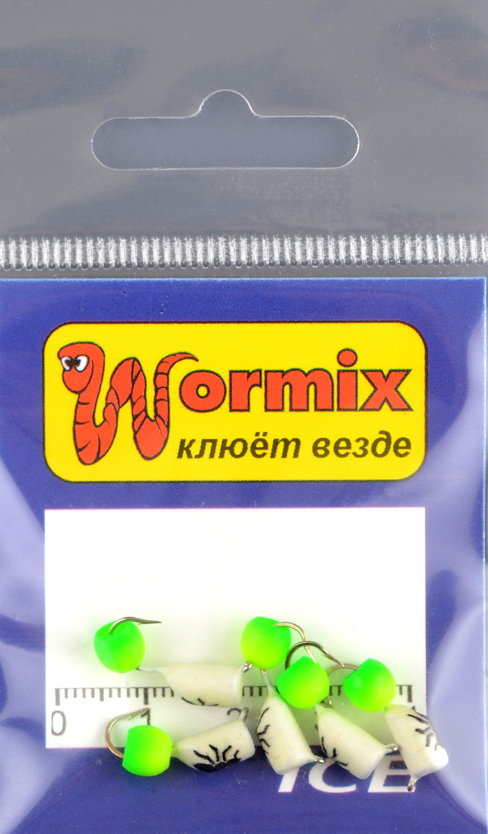 Мормышка Wormix материал WCP 24 Столбик фосфор d.4мм 1,31гр 