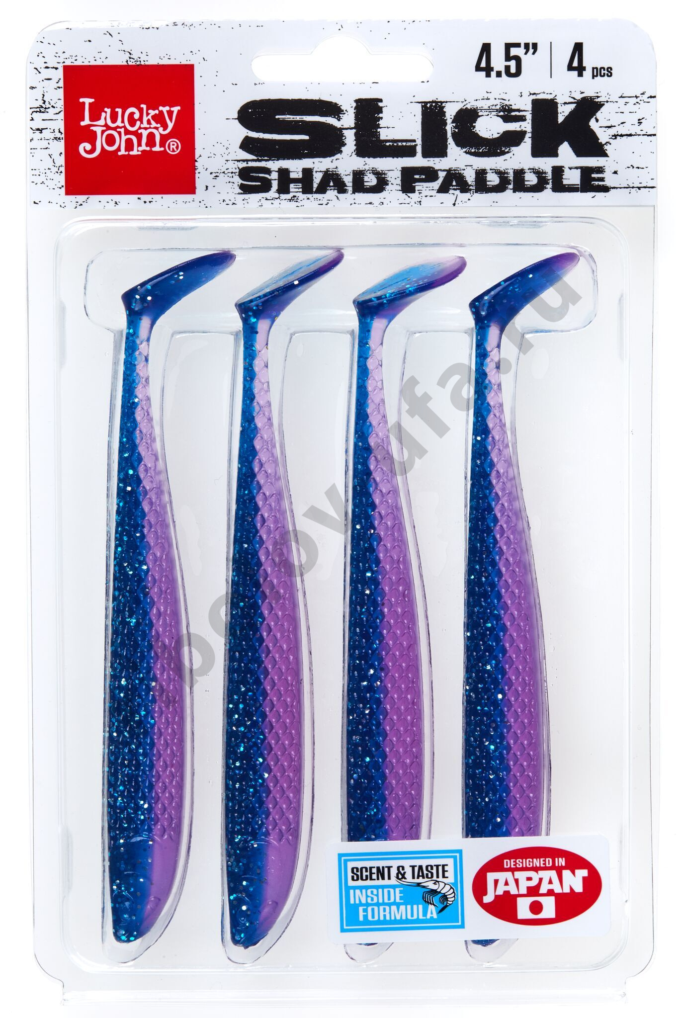 Силиконовая приманка Lucky John 3D Series Slick Shad Paddle 4.5in 11,4см / Z18