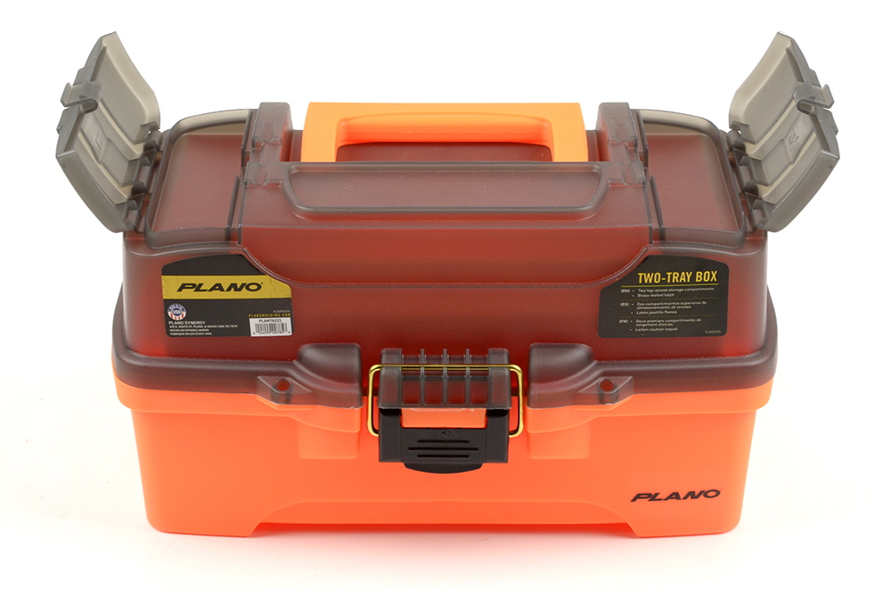 Ящик Plano 6202 двухполоч, 2 боков. отсека на крышке, цв. ярко-оранжевый