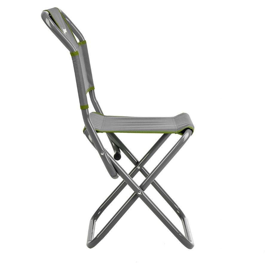 Стул со спинкой Nisus СР-450.22c (ст.труба д22) серо-зеленый (T-N-TC-450.22s-GR)  