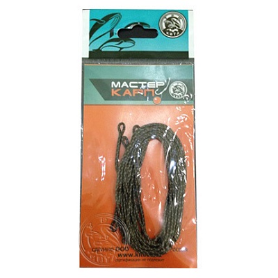 Лидкор Три Кита с петлями для карповых монтажей 70 см, зеленый, черный, коричневый (3 шт/уп)