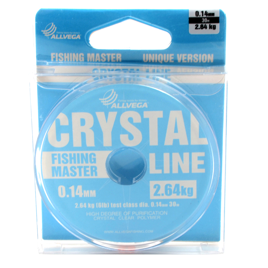 Леска Allvega монофильная Fishing Master Crystal 30м 0,08мм