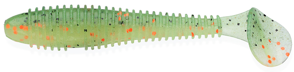 Силиконовая приманка Keitech Swing Impact Fat 2.8 in 7см 3,5гр (8шт/уп) EA# 05 Hot Fire Tiger