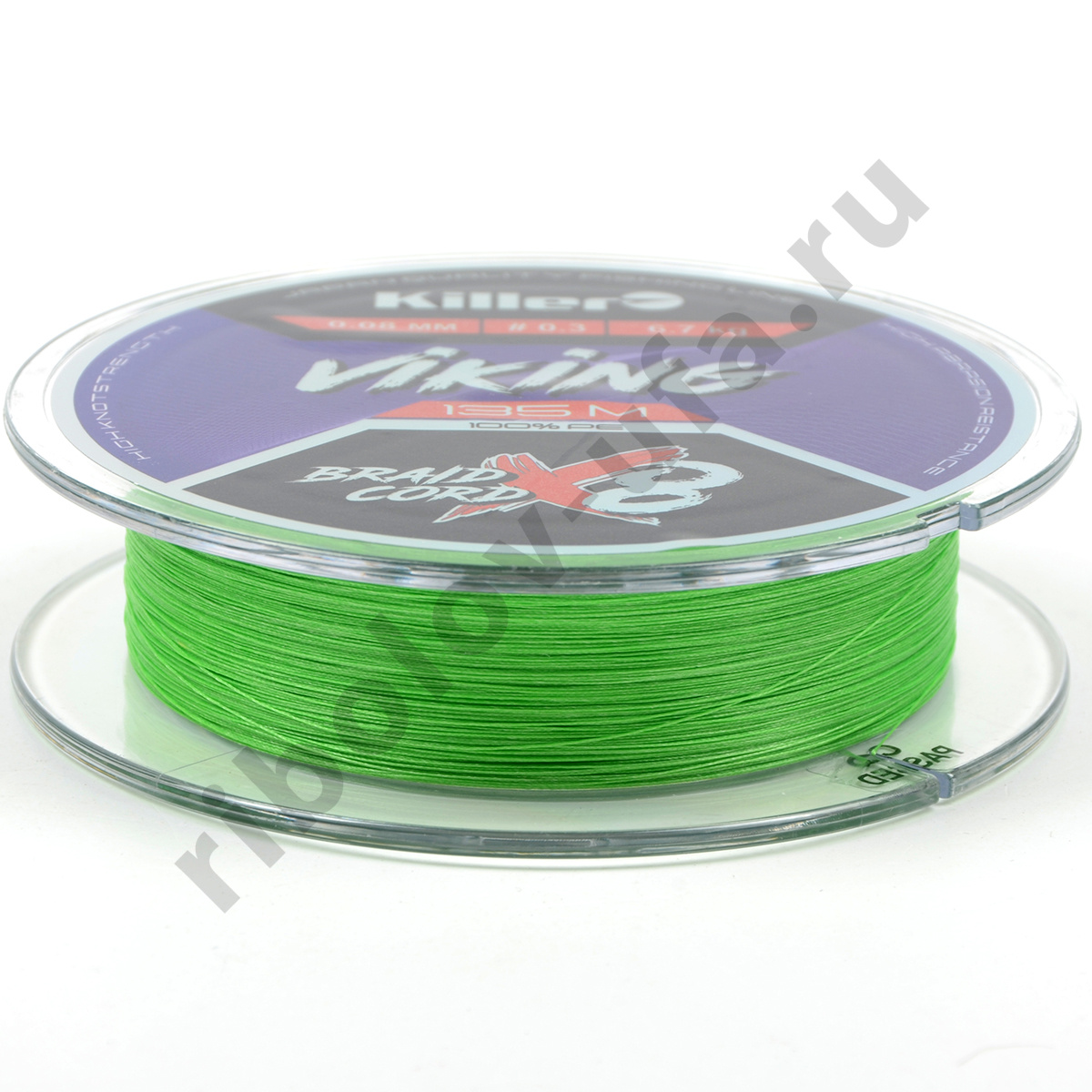 Шнур плетеный Killer Viking X8 135м 0,08