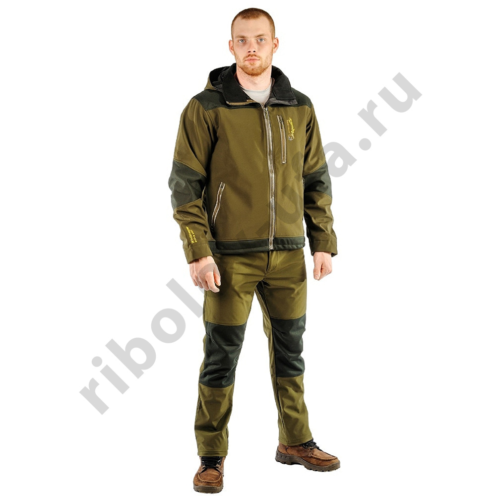 Костюм Aquatic демисезонный К-03Х (soft shell, хаки) р. 50-52