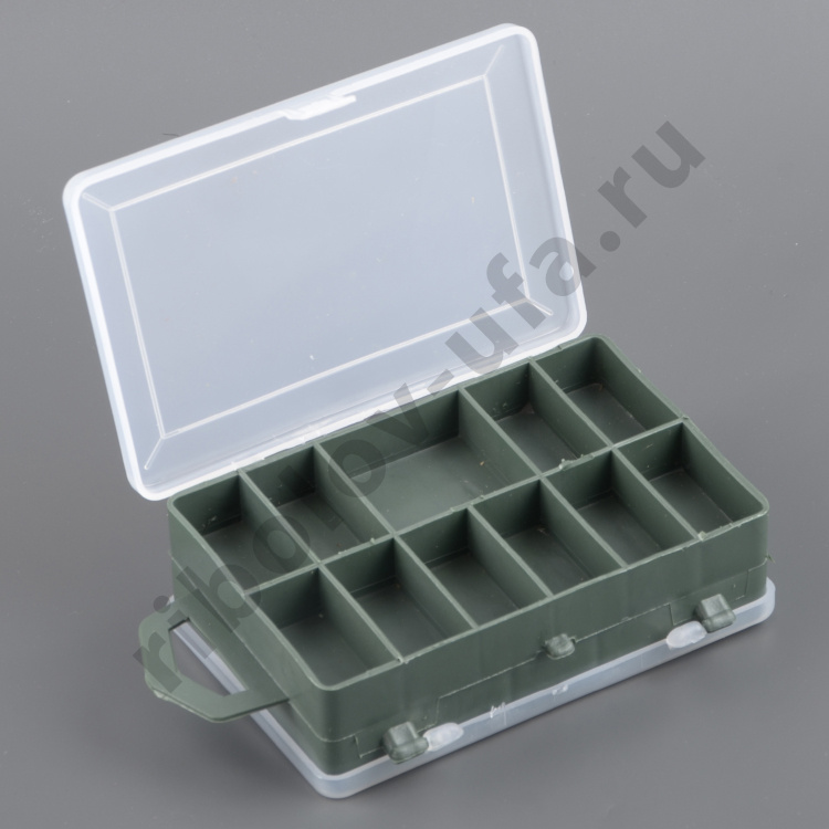 Коробка ТК-11 рыболовная для мелочей 2-х стор (11+5 отд) 115х82х35мм Три Кита