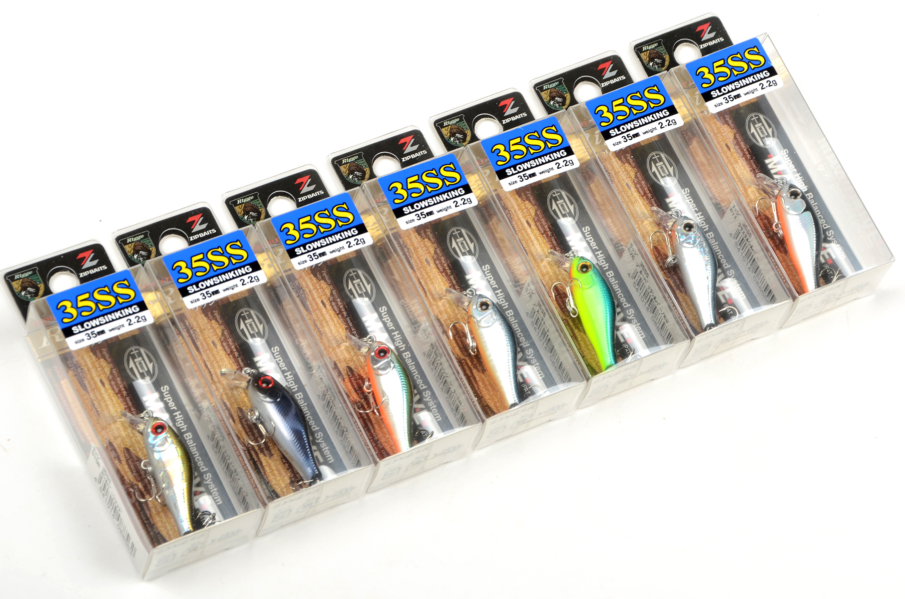 Воблер Zipbaits Rigge 35SS, 35 мм, 2.2 гр., медл. тонущ., загл. 0.3-0.8 м, цвет № 510R