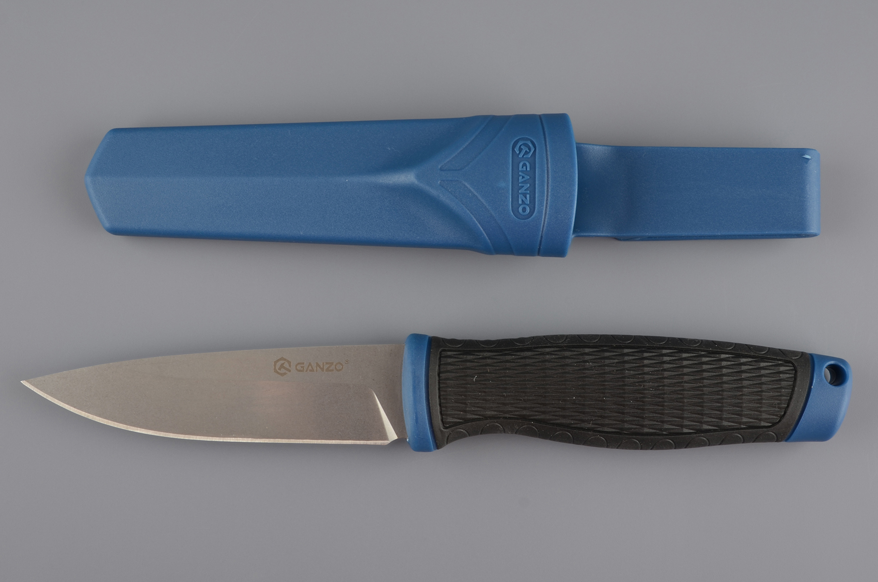 Нож Ganzo G806-BL, черный с синим