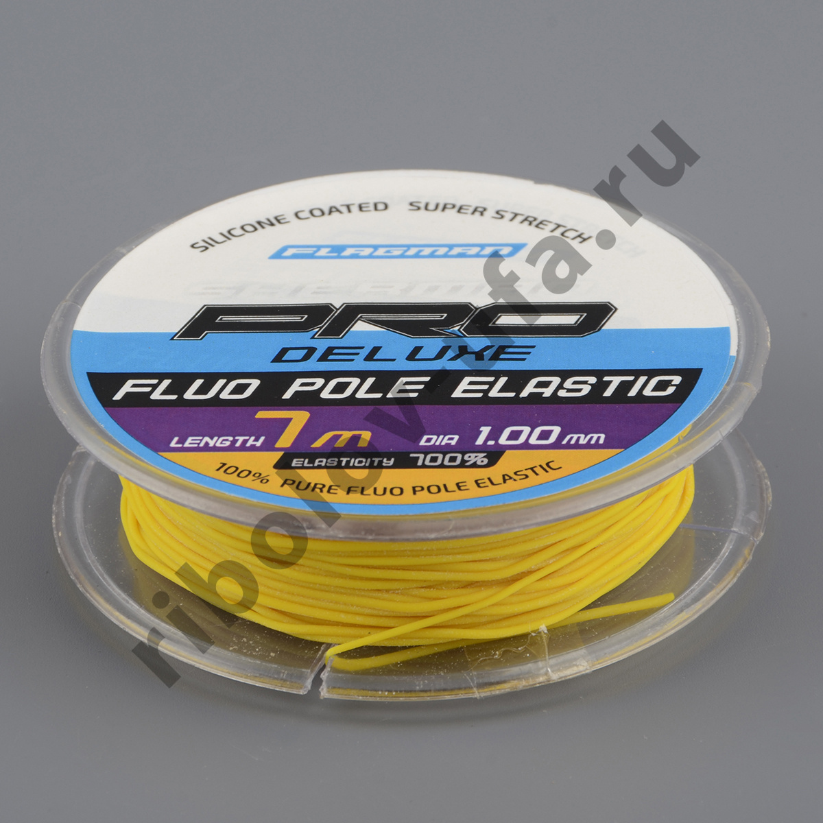 Амортизатор для штекера Flagman Deluxe Fluo Pole Elastic 7м, d-1.0мм yellow