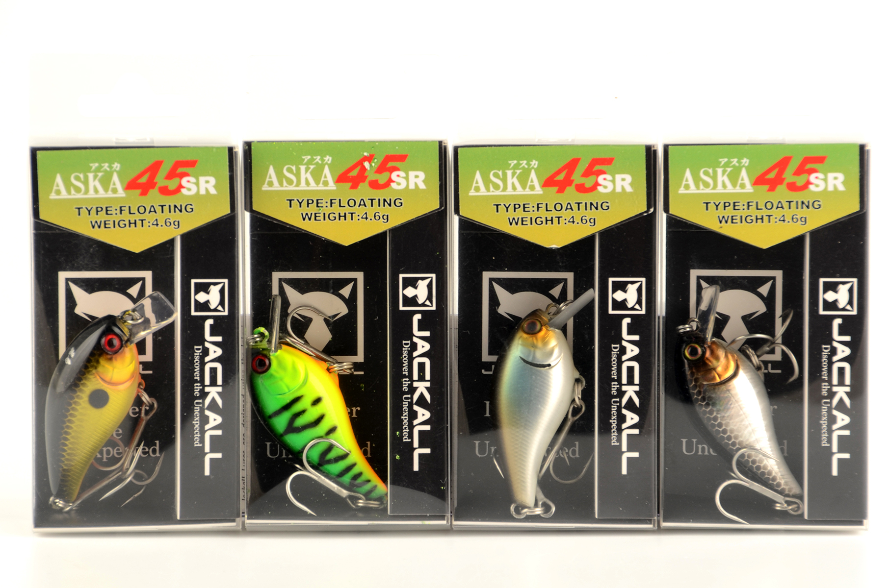 Воблер Jackall Aska дл. 4.5 мм, гл. 1.0-1.5 м, 4.6 гр., floating, цв. shibu silver