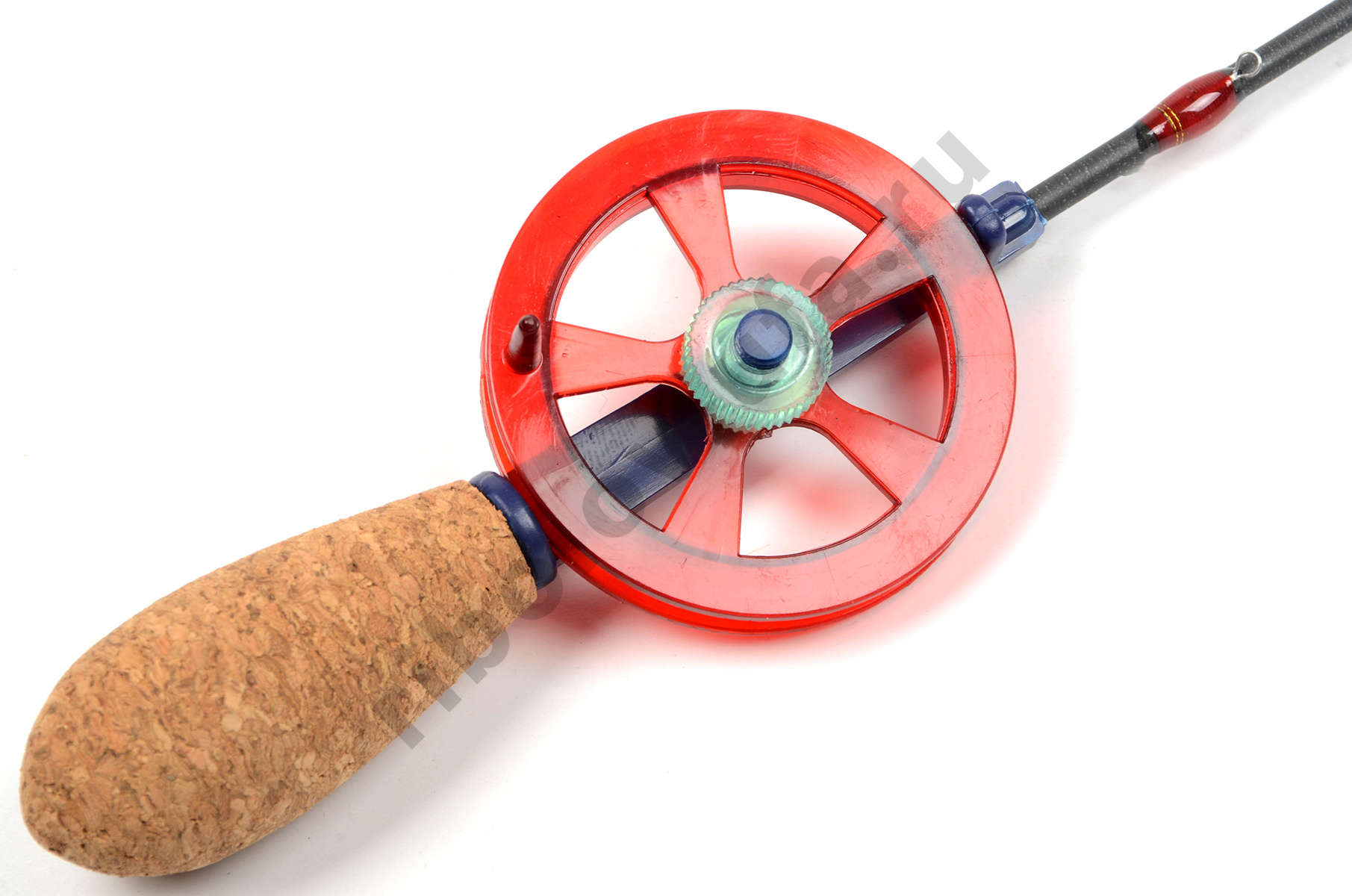 Удочка зимняя Akara Leader M 580 с катушкой Red (хлыст Hi Carbon teleskop 3 составной)