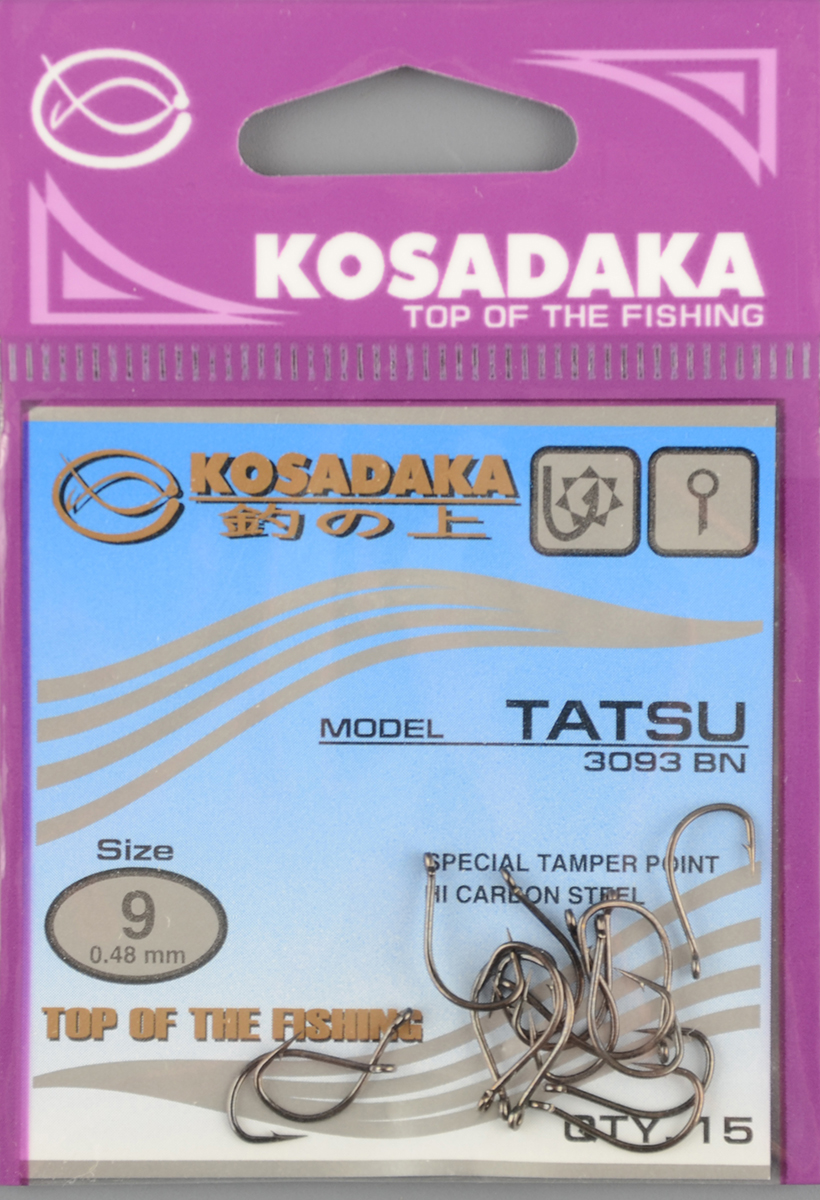 Одинарные крючки Kosadaka Tatsu BN №9