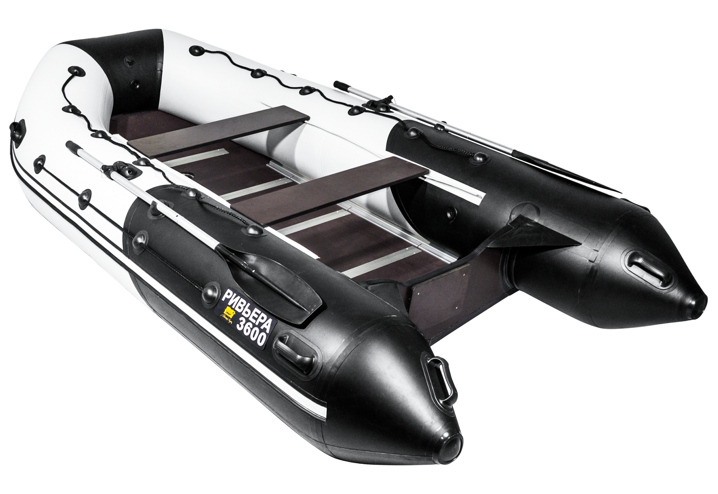 Лодка Ривьера Максима 3600 СК комби светло-серый/графит