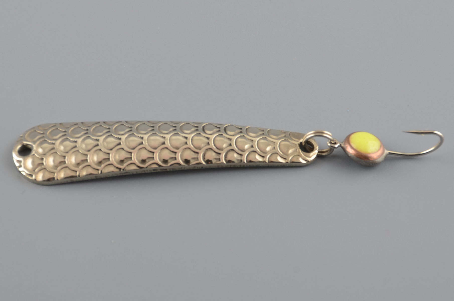 Блесна зимняя Бубнов колеблющаяся Окушок 51 мм 5 гр., мельхиор, ребр., морм. 