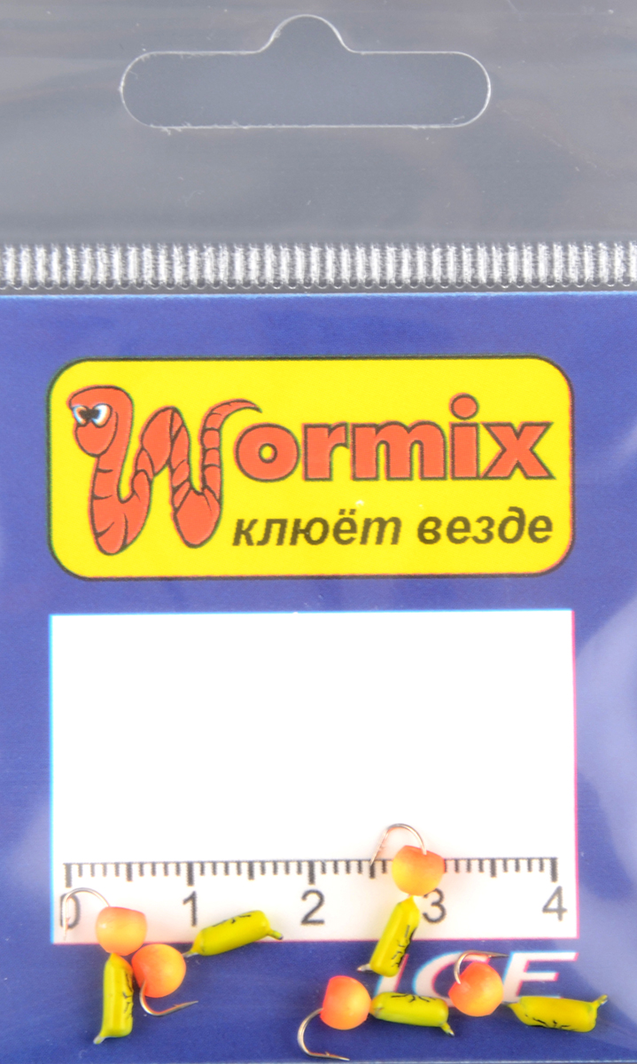 Мормышка Wormix материал WCP 1 Столбик лимон d.2мм 0,26гр 