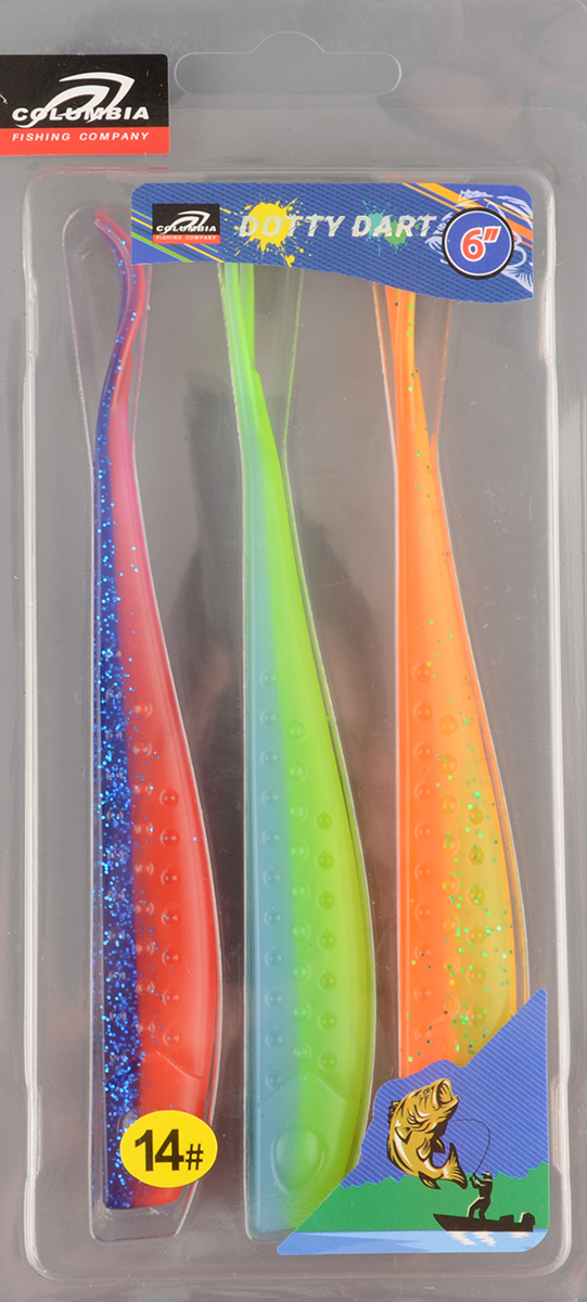Силиконовая приманка Columbia Dotty Dart 6in #14