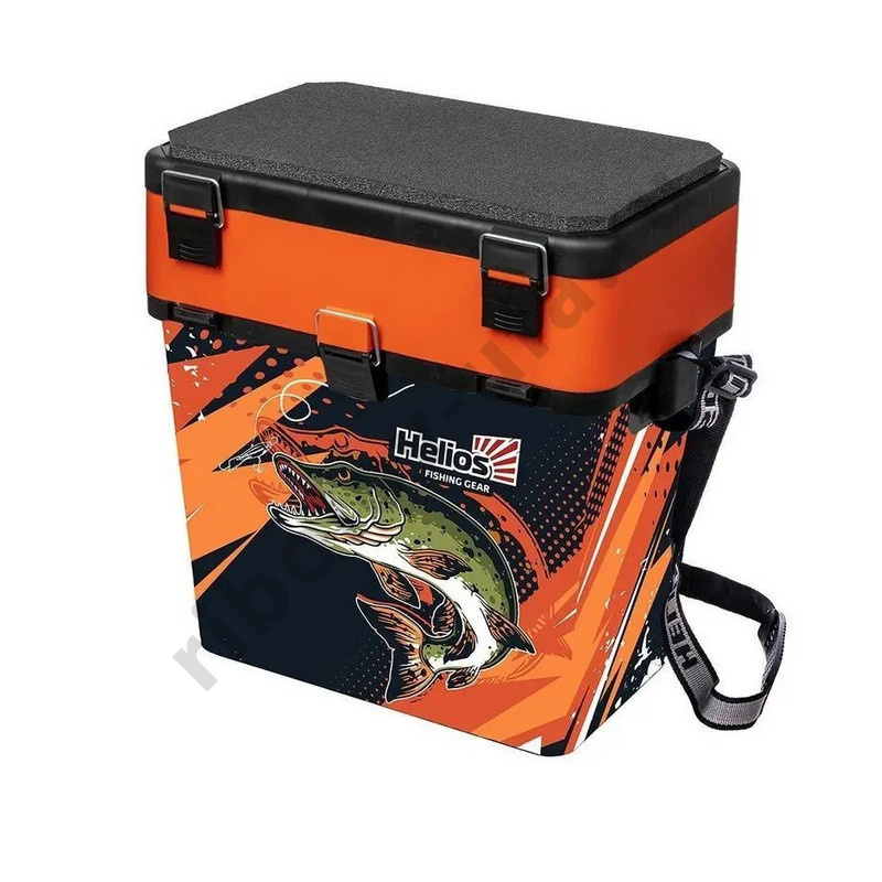 Ящик зимний Helios Ice Fish Pike 19л односекц. оранжевый