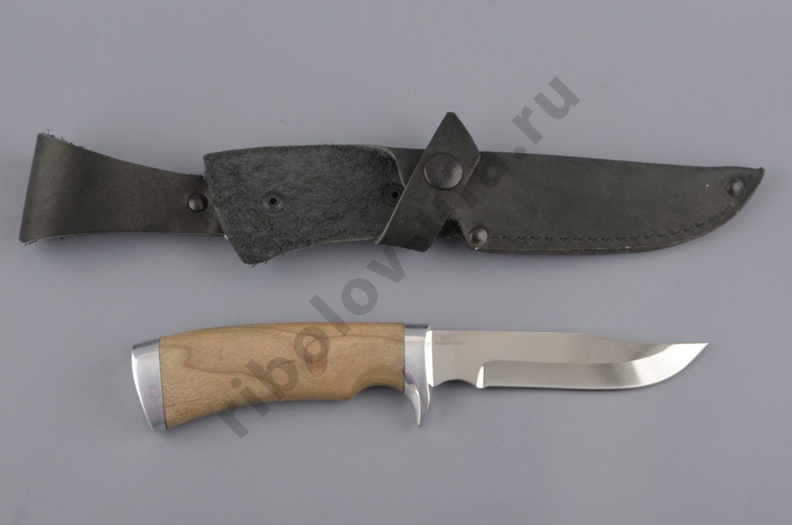 Нож Турист-3 кованая нерж.сталь, 95х18, орех (ручная работа)