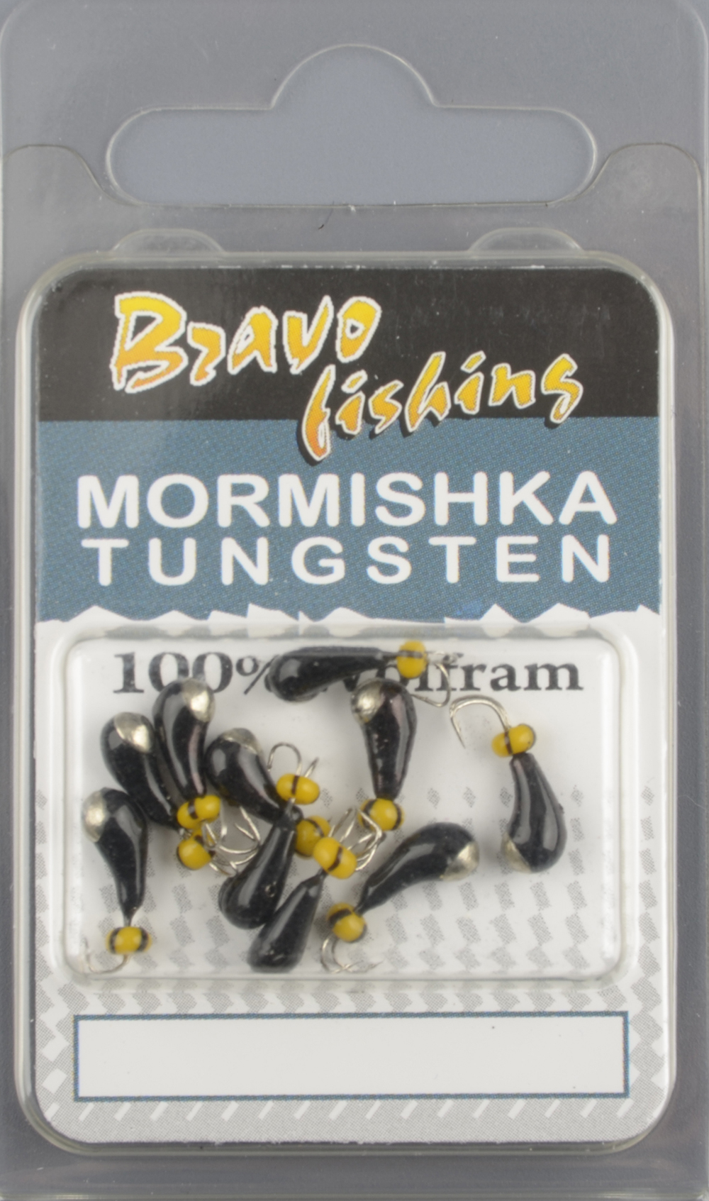 Мормышка вольфрам Bravo Fishing Чесночинка Коза краш. с отверстием,с  коронкой 3.00 мм 0.70 гр Ni