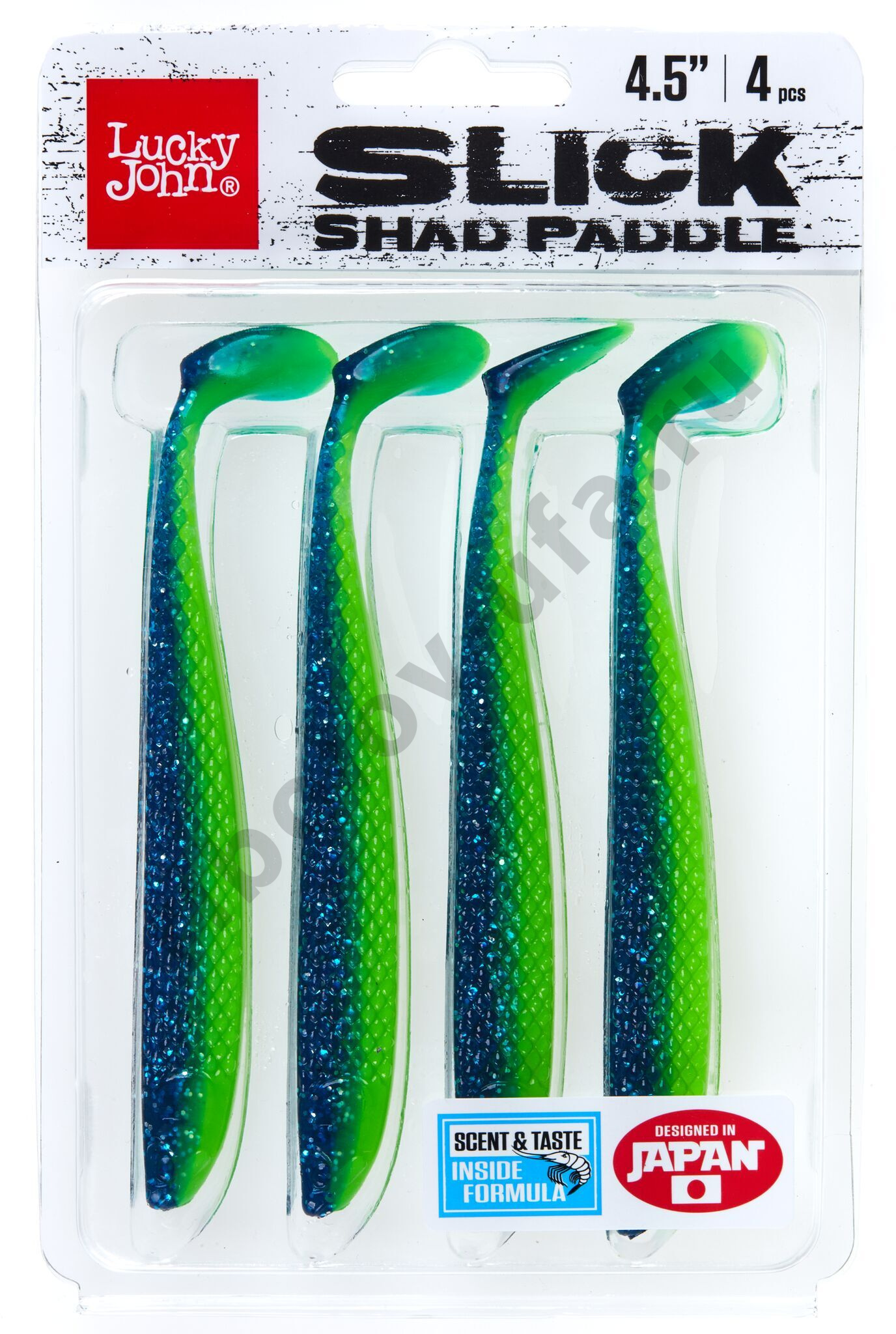 Силиконовая приманка Lucky John 3D Series Slick Shad Paddle 4.5in 11,4см / Z17