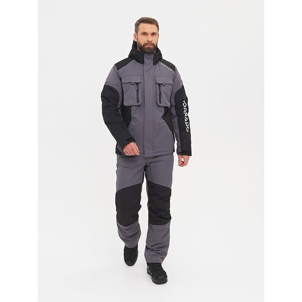 Костюм демис. Huntsman Торнадо (-15 С) цв. Серый, тк. Breathable р. 48-50, рост 182-188 РР