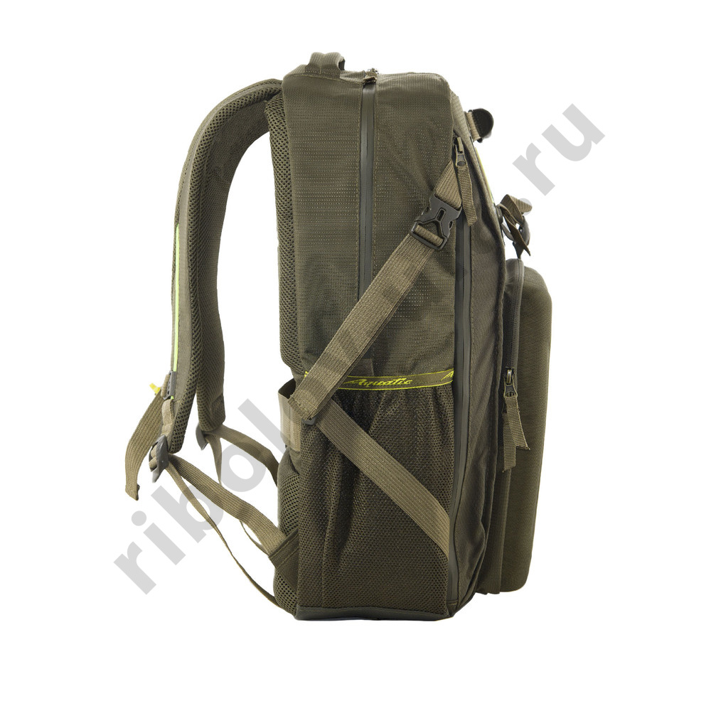 Рюкзак Aquatic РК-02Х рыболовный с коробками Fisherbox (хаки)