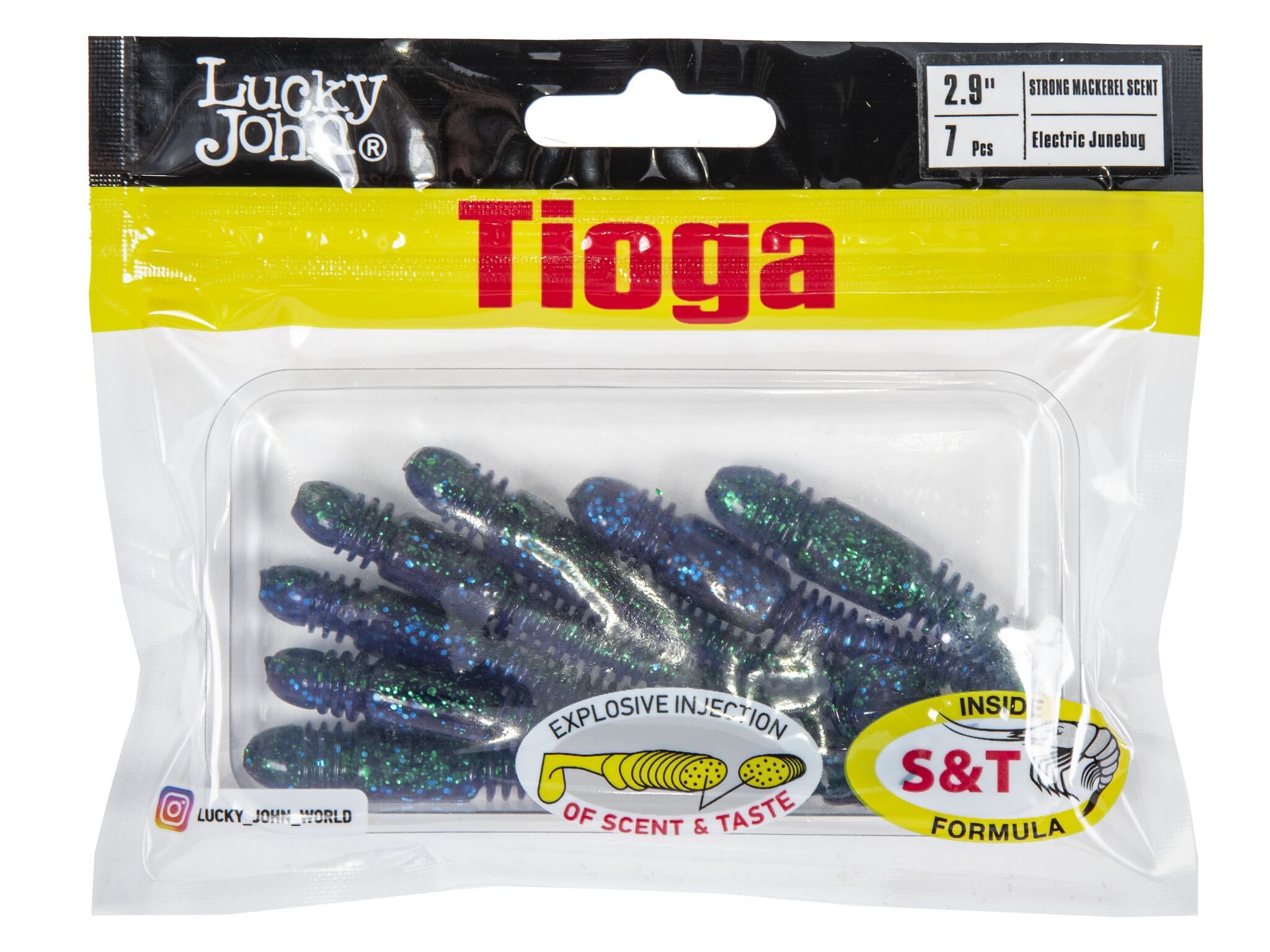 Силиконовая приманка Lucky John Pro Series Tioga 2.9in 7.4см /Z13 (7 шт/уп)