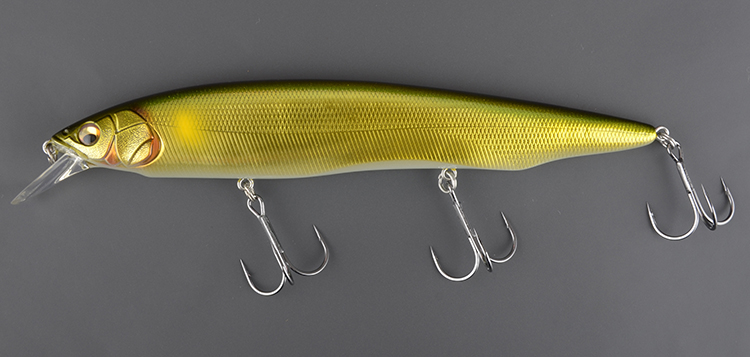 Воблер Megabass Kanata 16см, 30.0гр, 0.8-1.2м floating (golden ayu ll)