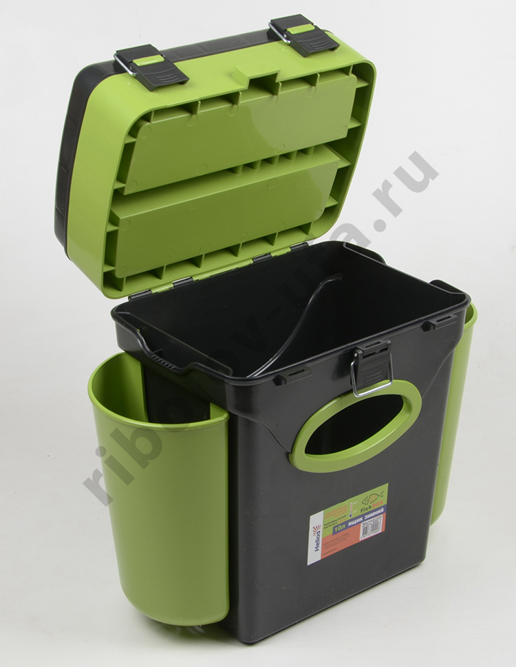 Ящик зимний Helios Fish Box 10л. зеленый