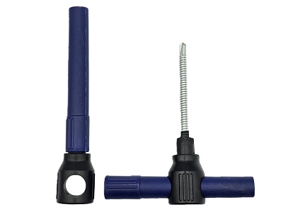 Ввертыш Три кита с буром синий (-40С)