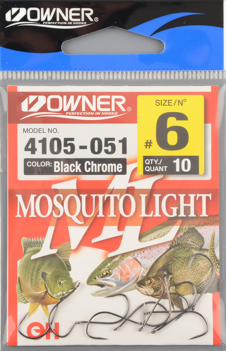 Одинарные крючки Owner Mosquito Light BC 4105-6