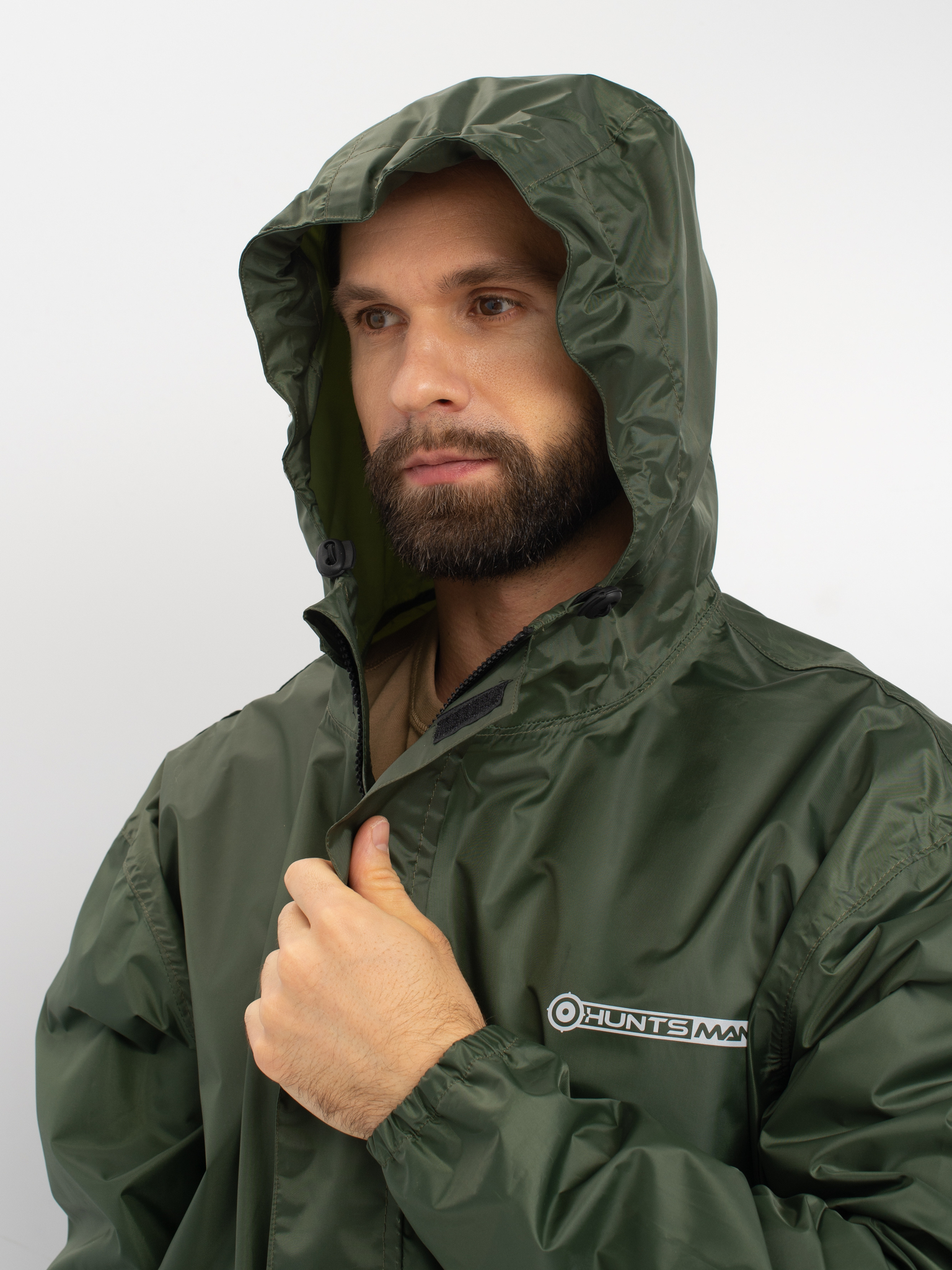 Костюм Huntsman Шторм Цв. Зеленый Ткань Таффета PVC (20000мм) р. 56-58, рост 182