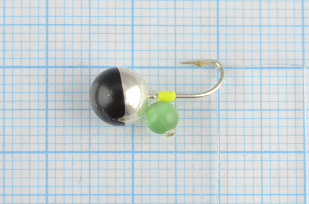 Мормышка литая Marlins Шар 7мм (1,93гр) серьга Кошачий глаз 7000-512