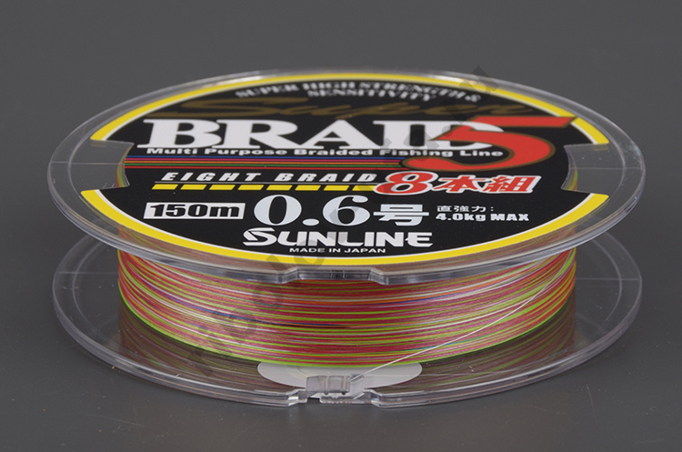Шнур плетёный Sunline Super Braid 5 8 PE восьмижильная, 150 м, #1.5, 0.205 мм, 8.8 кг