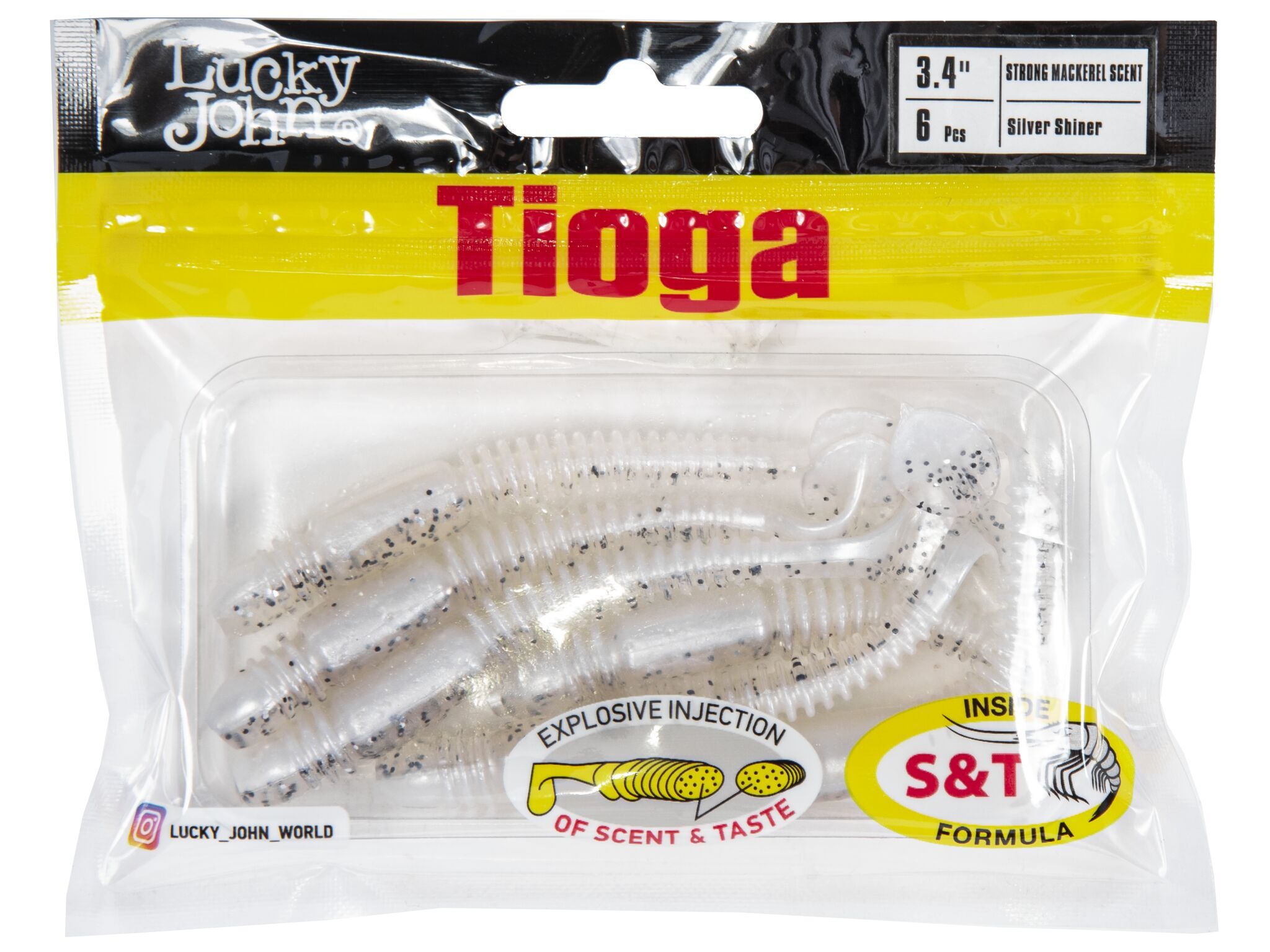 Силиконовая приманка Lucky John Pro Series Tioga 3.4in 8.6см /Z02 (6 шт/уп)
