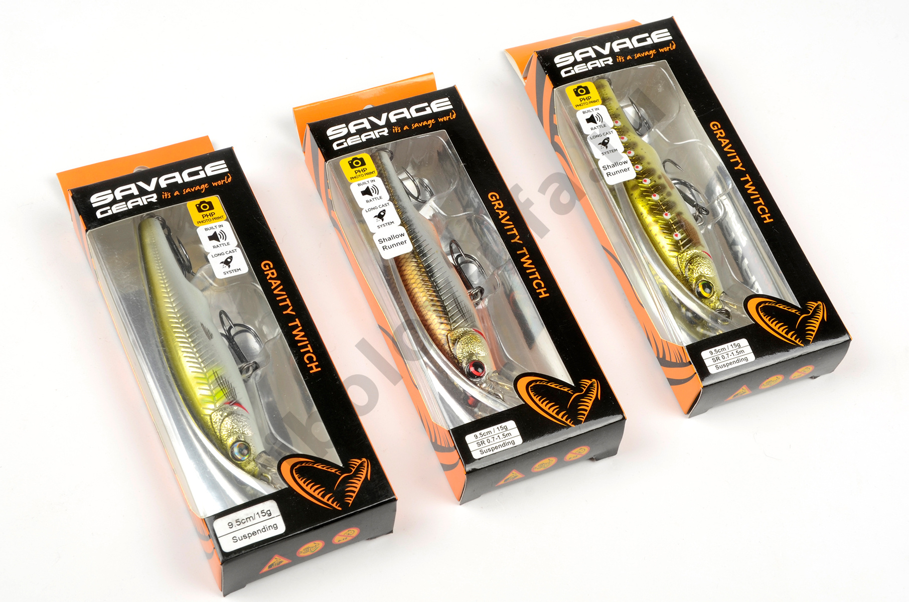 Воблер Savage Gear 3D Gravity Twitch SR 9.5мм 15гр 0,7-1,5м # ayu chrome