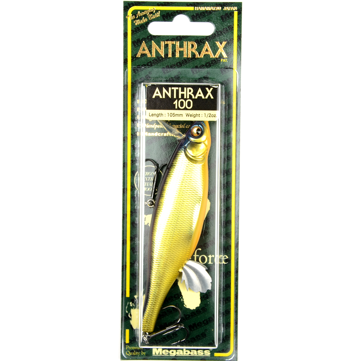 Воблер Megabass Anthrax SP-C 100F 100мм 14гр 0-0,3м цв. SH Champagne Kinkuro 551208