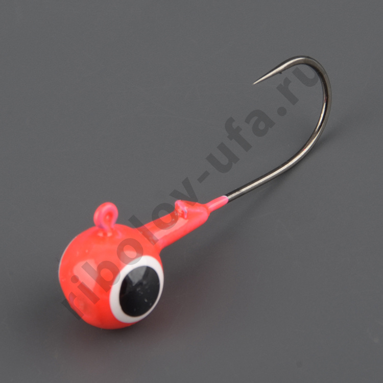 Джиг-головки Мормыш шар 5,5 гр. кр. №1/0 цв. 01-красный 