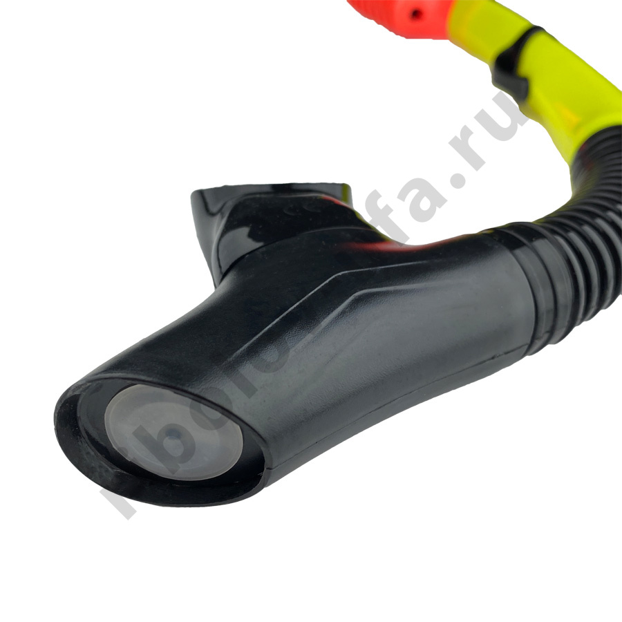 Трубка Scorpena J2 с двумя клапанами, желтая