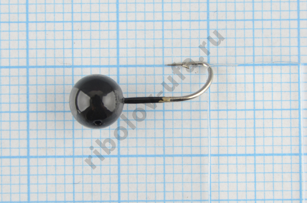 Мормышка литая Marlins Шар 6мм (1.22гр) кр. Crown черная 7000-401