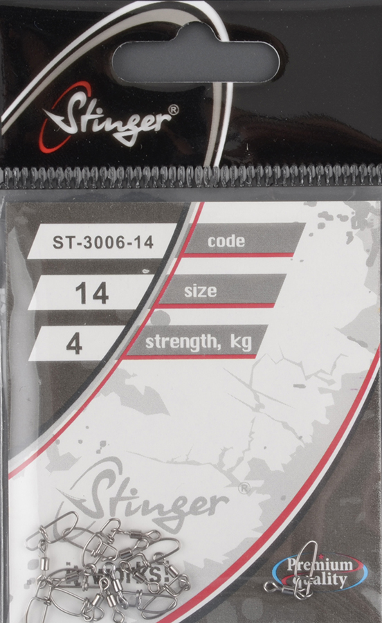 Застежка с вертлюжком Stinger ST-3006-14