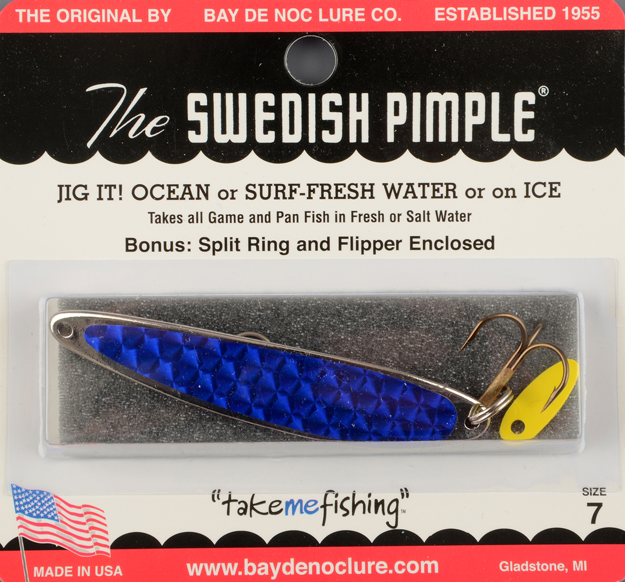 Блесна Swedish Pimple Prisma №7 ZB