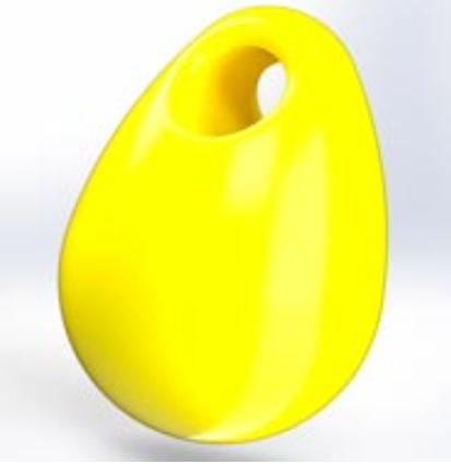 Дропс жёлтый Fluo 3мм