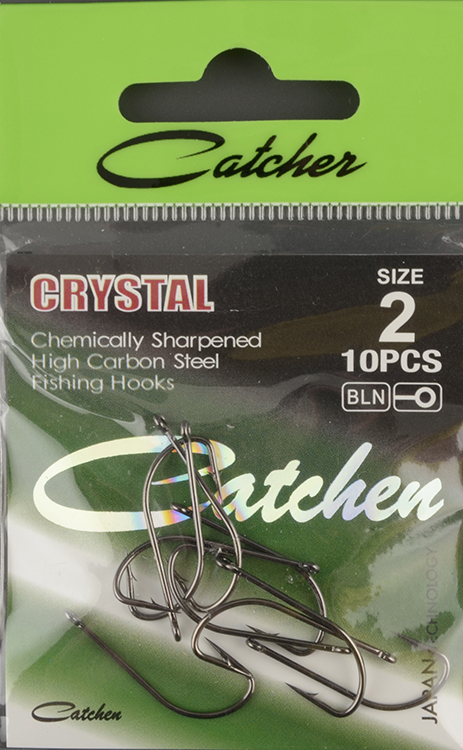 Одинарные крючки Catcher Crystal № 2