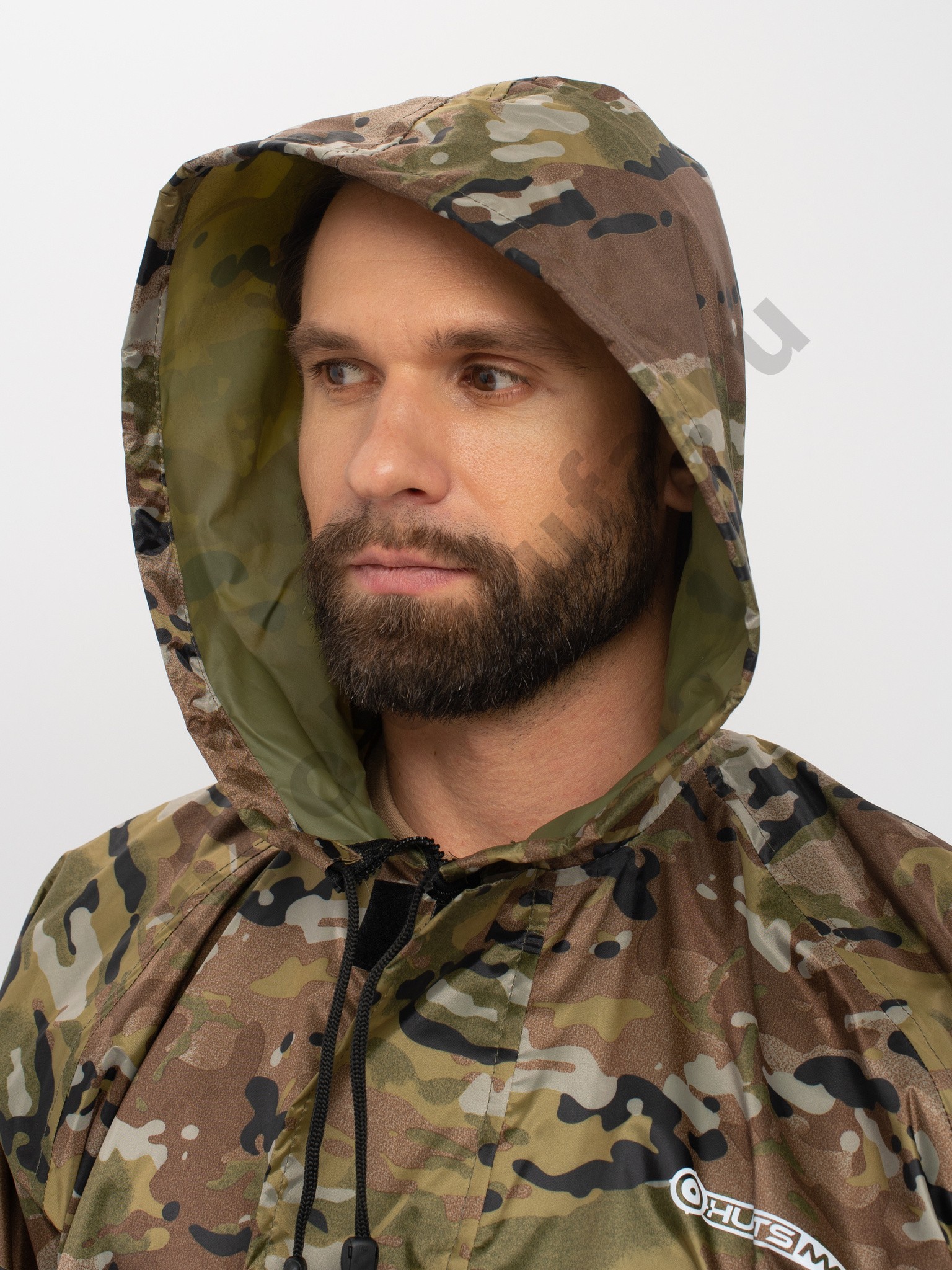 Плащ Huntsman ВВЗ цв. Мультикам Ткань Таффета PVC 20000мм р.48-50, рост 176