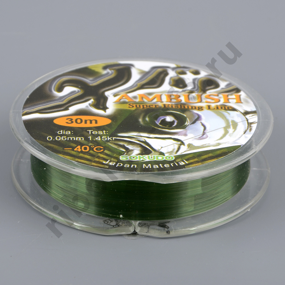 Леска зимняя Ambush Sokudo (-40C) 0,20mm (30m) К